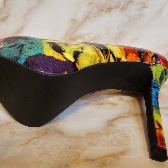 Steve Madden Nala Multicolor Platform Pumps, Size 8.5 - Picture 5 of 7